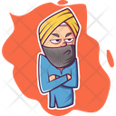 Angry Punjabi Man  Icon