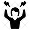 Woman Business Angry Icon