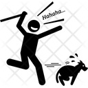 Animal Beating Beating Dog Icon