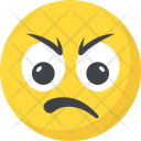 Sad Angry Grinning Icon