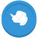 Antarctica Flag Circle Icon