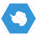 Antarctica Continent Flag Icon