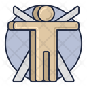 Anthropology Vitruvian Man Vitruvian Icon