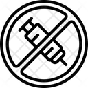 Anti Drugs Injection Police Icon