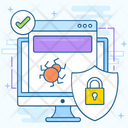 Web Security Antivirus Security Bug Fixing Icon