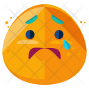 Anxious Emoji Face Icon