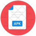 Apk File Apk Document Apk Sheet Icon
