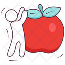 Apple Fruit Balanced Diet Icon