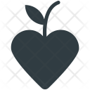 Apple Heart Shaped Icon