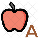 Alphabet Apple Kindergarten Icon