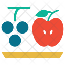 Apple Fruits Grapes Icon