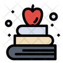 Apple And Books Icon