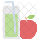 Apple Juice Juice Glass Healthy Drink Icon