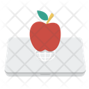 Apple On Laptop  Icon