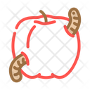 Apple Worm Apple Insect Apple Pest Icon