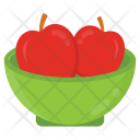 Apples Juicy Ripe Icon