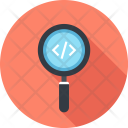 Application Coding Magnifier Icon