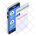 Online Form Application Form Mobile Form Icon