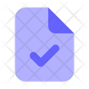 Approve File Approve Document Correct File Icon