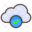 Approved Cloud Online Data Storage Checked Cloud Icon