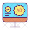 Approved Online Ads Icon