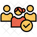 Approved Users Approved Profile Female Icon