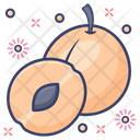Apricots Healthy Food Organic Fruit Icon