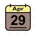 April Calendar Date Icon