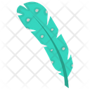 Aqua Feather Feather Plumage Icon