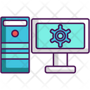 Arbeitsplatz Computer System Symbol