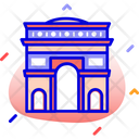 Arc De Triomphe Paris France Icon
