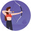 Archery Bow Arrow Bow Hunting Icon