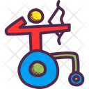 Archery Arrow Wheelchair Icon