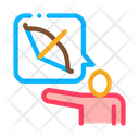 Human Talk Archery Icon