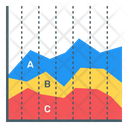 Area Chart Triangle Graph Graphical Representation Icon
