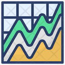 Mountain Chart Financial Chart Financial Graph Icon