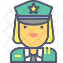 Army Officer Female Officer Army Icon