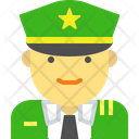 Army Officer Male Man Icon