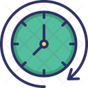 Around The Clock Clock Clockwise Icon