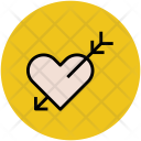 Arrow On Heart Icon
