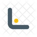Arrow bottom left corner  Icon