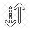 Arrow, Path, Way, Direction, Sign, Down, Up  Icon