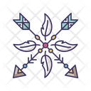 Arrows And Feathers Amulet Icon