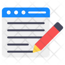 Article Writing Writing Content Writing Icon