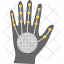 Artificial Hand Robotic Icon