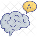 Artificial Intelligence Brain Robotics Icon