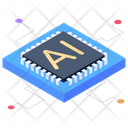 Artificial Intelligence Microprocessor Microchip Icon