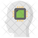 Artificial Intelligence Microchip Icon