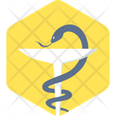 Asclepius Medical Sign Icon