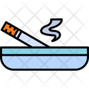 Ashtray And Cigarette Icon